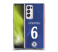 Head Case Designs Officially Licensed Chelsea Football Club Levi Colwill 2025/26 Players Home Kit Gel Case [Military Grade Protection] Compatible With Find X3 Neo / Reno5 Pro+ 5G