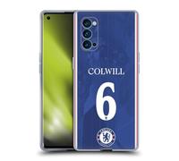 Head Case Designs Officially Licensed Chelsea Football Club Levi Colwill 2025/26 Players Home Kit Gel Case [Military Grade Protection] Compatible With Oppo Reno 4 Pro 5G