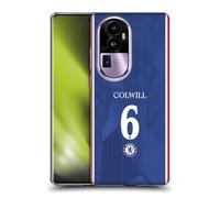 Head Case Designs Officially Licensed Chelsea Football Club Levi Colwill 2025/26 Players Home Kit Gel Case [Military Grade Protection] Compatible With Oppo Reno10 Pro+
