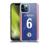 Head Case Designs Officially Licensed Chelsea Football Club Levi Colwill 2025/26 Players Home Kit Gel Case [Military Grade Protection] Compatible With Apple iPhone 12 Pro Max