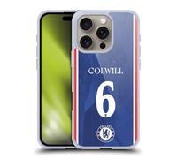 Head Case Designs Officially Licensed Chelsea Football Club Levi Colwill 2025/26 Players Home Kit Gel Case [Military Grade Protection] Compatible with Apple iPhone 16 Pro and Compatible with MagSafe
