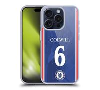 Head Case Designs Officially Licensed Chelsea Football Club Levi Colwill 2025/26 Players Home Kit Gel Case [Military Grade Protection] Compatible with Apple iPhone 15 Pro and Compatible with MagSafe