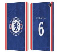 Head Case Designs Officially Licensed Chelsea Football Club Levi Colwill 2025/26 Players Home Kit Leather Flip Case Compatible With Amazon Fire Max 11 2023