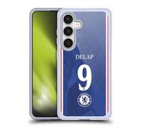 Head Case Designs Officially Licensed Chelsea Football Club Liam Delap 2025/26 Players Home Kit 2nd Group Gel Case [Military Grade Protection] Compatible With Samsung Galaxy S24 5G