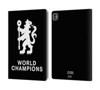 Head Case Designs Officially Licensed Chelsea Football Club Lion 2025 World Champions Leather Flip Case Compatible With Apple iPad Pro 13 M4 2024