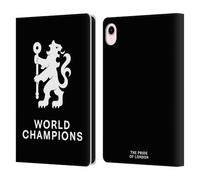 Head Case Designs Officially Licensed Chelsea Football Club Lion 2025 World Champions Leather Flip Case Compatible With Apple iPad mini (2021/2024)