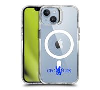 Head Case Designs Officially Licensed Chelsea Football Club Lions Minimalist Logo Icon Shockproof Bumper Case [Military Grade Protection] Compatible with Apple iPhone 14 and Compatible with MagSafe