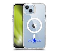 Head Case Designs Officially Licensed Chelsea Football Club Lions Minimalist Logo Icon Shockproof Bumper Case [Military Grade] Compatible with Apple iPhone 14 Plus and Compatible with MagSafe