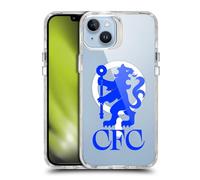 Head Case Designs Officially Licensed Chelsea Football Club Lions Oversized Logo Icon Shockproof Bumper Case [Military Grade] Compatible with Apple iPhone 14 Plus and Compatible with MagSafe