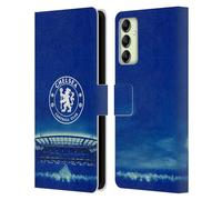 Head Case Designs Officially Licensed Chelsea Football Club Logo Retro Kit and Stadium Leather Flip Case Compatible With Samsung Galaxy A14 5G