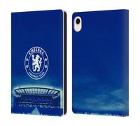 Head Case Designs Officially Licensed Chelsea Football Club Logo Retro Kit and Stadium Leather Flip Case Compatible With Apple iPad mini (2021/2024)