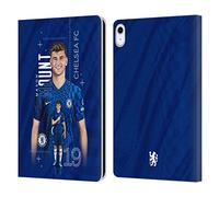 Head Case Designs Officially Licensed Chelsea Football Club Mason Mount 2021/22 First Team Leather Flip Case Compatible With Apple iPad 10.9 2022/2025