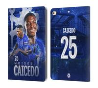 Head Case Designs Officially Licensed Chelsea Football Club Moisés Caicedo 2024/25 First Team Leather Flip Case Compatible With Apple iPad 9.7 2017 / iPad 9.7 2018