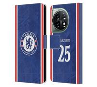 Head Case Designs Officially Licensed Chelsea Football Club Moisés Caicedo 2025/26 Players Home Kit Leather Flip Case Compatible With OnePlus 11 5G