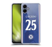 Head Case Designs Officially Licensed Chelsea Football Club Moisés Caicedo 2025/26 Players Home Kit Gel Case [Military Grade Protection] Compatible With Samsung Galaxy A06 4G