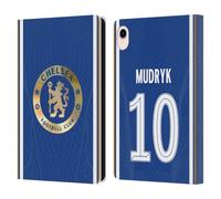 Head Case Designs Officially Licensed Chelsea Football Club Mykhailo Mudryk 2023/24 Players Home Kit Leather Flip Case Compatible With Apple iPad mini (2021/2024)