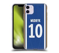 Head Case Designs Officially Licensed Chelsea Football Club Mykhailo Mudryk 2023/24 Players Home Kit Soft Gel Case [Military Grade Protection] Compatible With Apple iPhone 11