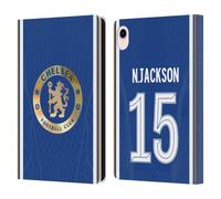 Head Case Designs Officially Licensed Chelsea Football Club Nicolas Jackson 2023/24 Players Home Kit Leather Flip Case Compatible With Apple iPad mini (2021/2024)
