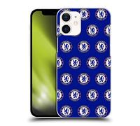 Head Case Designs Officially Licensed Chelsea Football Club Pattern Crest Hard Back Case Compatible With Apple iPhone 12 Mini