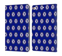 Head Case Designs Officially Licensed Chelsea Football Club Pattern Crest Leather Flip Case Compatible With Apple iPad 9.7 2017 / iPad 9.7 2018
