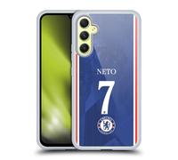 Head Case Designs Officially Licensed Chelsea Football Club Pedro Neto 2025/26 Players Home Kit 1st Group Gel Case [Military Grade Protection] Compatible With Samsung Galaxy A34 5G