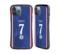 Head Case Designs Officially Licensed Chelsea Football Club Pedro Neto 2025/26 Players Home Kit 1st Group Hybrid Case Compatible With Apple iPhone 13 Pro Max