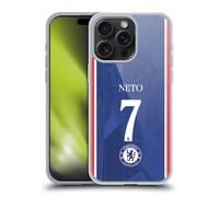Head Case Designs Officially Licensed Chelsea Football Club Pedro Neto 2025/26 Players Home Kit 1st Group Gel Case [Military Grade Protection] Compatible With Apple iPhone 15 Pro Max