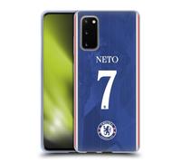 Head Case Designs Officially Licensed Chelsea Football Club Pedro Neto 2025/26 Players Home Kit 1st Group Gel Case [Military Grade Protection] Compatible With Samsung Galaxy S20 / S20 5G