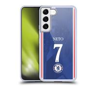 Head Case Designs Officially Licensed Chelsea Football Club Pedro Neto 2025/26 Players Home Kit 1st Group Gel Case [Military Grade Protection] Compatible With Samsung Galaxy S22 5G