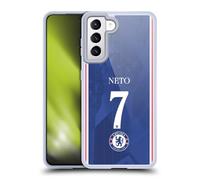 Head Case Designs Officially Licensed Chelsea Football Club Pedro Neto 2025/26 Players Home Kit 1st Group Gel Case [Military Grade Protection] Compatible With Samsung Galaxy S21 5G