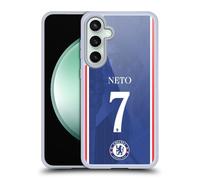 Head Case Designs Officially Licensed Chelsea Football Club Pedro Neto 2025/26 Players Home Kit Gel Case [Military Grade] Compatible with Samsung Galaxy S23 FE 5G and Compatible with MagSafe