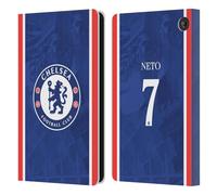 Head Case Designs Officially Licensed Chelsea Football Club Pedro Neto 2025/26 Players Home Kit Leather Flip Case Compatible With Amazon Fire 7 2022