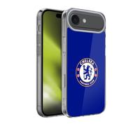 Head Case Designs Officially Licensed Chelsea Football Club Plain Blue Crest Gel Case [Military Grade Protection] Compatible With Apple iPhone 17 Air
