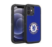 Head Case Designs Officially Licensed Chelsea Football Club Plain Blue Crest Ultra-Armoured Shockproof Case [Military Grade Protection] Compatible With Apple iPhone 12 / iPhone 12 Pro