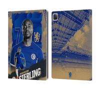 Head Case Designs Officially Licensed Chelsea Football Club Raheem Sterling 2023/24 First Team Leather Flip Case Compatible With Apple iPad Pro 12.9 2020/2021/2022