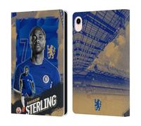 Head Case Designs Officially Licensed Chelsea Football Club Raheem Sterling 2023/24 First Team Leather Flip Case Compatible With Apple iPad mini (2021/2024)