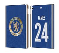 Head Case Designs Officially Licensed Chelsea Football Club Reece James 2023/24 Players Home Kit Leather Flip Case Compatible With Apple iPad 10.2 2019/2020/2021