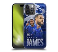 Head Case Designs Officially Licensed Chelsea Football Club Reece James 2024/25 First Team Hard Back Case Compatible With Apple iPhone 14 Pro Max