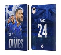 Head Case Designs Officially Licensed Chelsea Football Club Reece James 2024/25 First Team Leather Flip Case Compatible With Apple iPad mini (2021/2024)