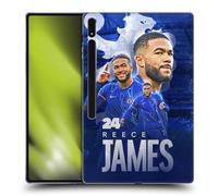 Head Case Designs Officially Licensed Chelsea Football Club Reece James 2024/25 First Team Soft Gel Case Compatible With Samsung Galaxy Tab S8 Ultra