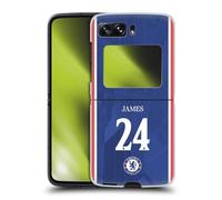 Head Case Designs Officially Licensed Chelsea Football Club Reece James 2025/26 Players Home Kit 1st Group Hard Back Case Compatible With Motorola Razr 2022