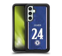 Head Case Designs Officially Licensed Chelsea Football Club Reece James 2025/26 Players Home Kit 1st Group Ultra-Armoured Shockproof Case [Military Grade] Compatible With Samsung Galaxy S23 FE 5G