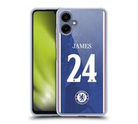 Head Case Designs Officially Licensed Chelsea Football Club Reece James 2025/26 Players Home Kit 1st Group Gel Case [Military Grade Protection] Compatible With Samsung Galaxy A06 4G