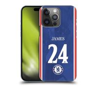 Head Case Designs Officially Licensed Chelsea Football Club Reece James 2025/26 Players Home Kit 1st Group Hard Back Case Compatible With Apple iPhone 14 Pro