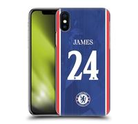 Head Case Designs Officially Licensed Chelsea Football Club Reece James 2025/26 Players Home Kit 1st Group Hard Back Case Compatible With Apple iPhone X/iPhone XS