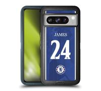 Head Case Designs Officially Licensed Chelsea Football Club Reece James 2025/26 Players Home Kit 1st Group Ultra-Armoured Shockproof Case [Military Grade Protection] Compatible With Google Pixel 8 Pro