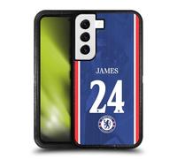 Head Case Designs Officially Licensed Chelsea Football Club Reece James 2025/26 Players Home Kit 1st Group Ultra-Armoured Shockproof Case [Military Grade] Compatible With Samsung Galaxy S22 5G