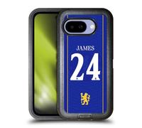 Head Case Designs Officially Licensed Chelsea Football Club Reece James 2026/27 Players Home Kit 1st Group Ultra-Armoured Shockproof Case [Military Grade Protection] Compatible With Google Pixel 9A