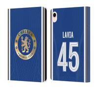 Head Case Designs Officially Licensed Chelsea Football Club Roméo Lavia 2023/24 Players Home Kit Leather Flip Case Compatible With Apple iPad mini (2021/2024)