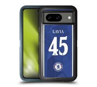 Head Case Designs Officially Licensed Chelsea Football Club Roméo Lavia 2025/26 Players Home Kit 2nd Group Ultra-Armoured Shockproof Case [Military Grade Protection] Compatible With Google Pixel 8